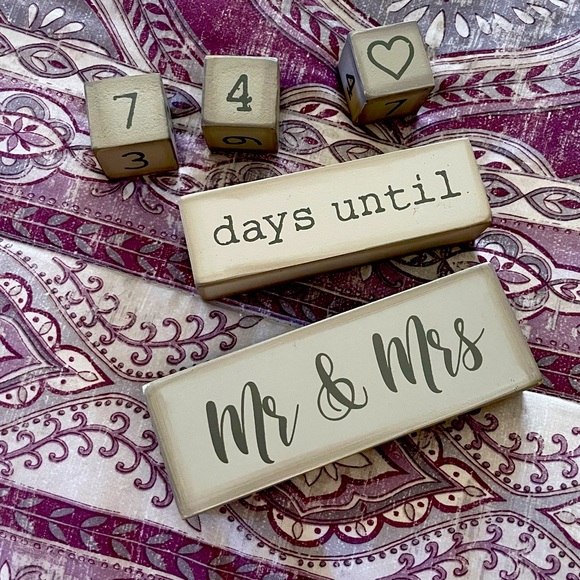 Wedding Countdown Blocks - Picture 1 of 3